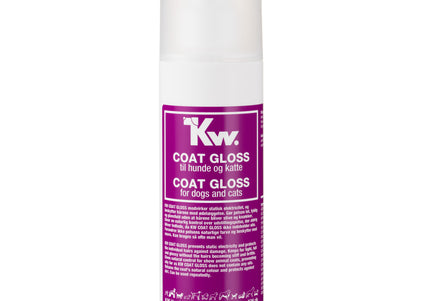 KW Coat Gloss Spray 175ml – Antistatic Shine Formula, Enhances Fur Gloss and Smoothness