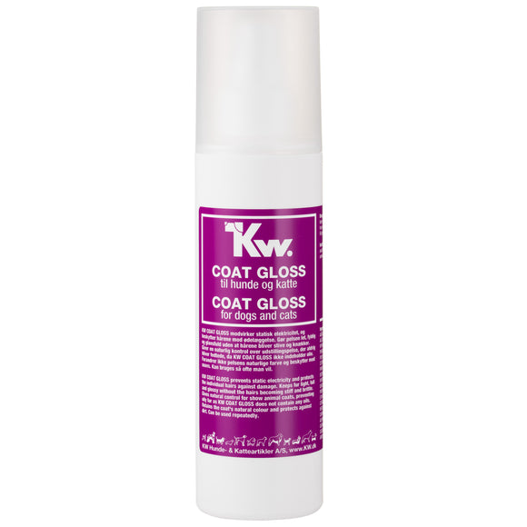 KW Coat Gloss Spray 175ml – Antistatic Shine Formula, Enhances Fur Gloss and Smoothness