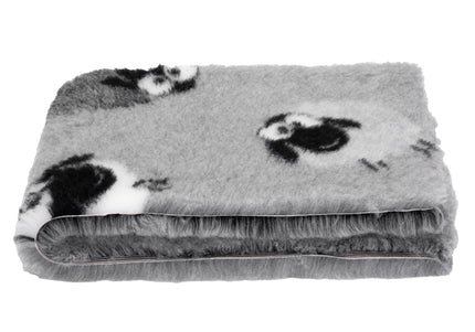DryBed A+ Anti-Slip Grooming Bed – Gray Sheep Pattern, 200x150cm, Premium Comfort