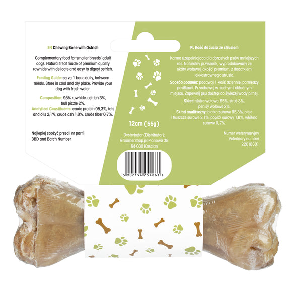 Lovi Food Chewing Bone with Ostrich S – Natural Flavor, Small Size, Long-Lasting Treat