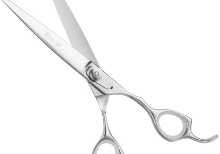 Geib Kiss Silver Pink Straight Scissors – 7.5in Micro-Bevel Blade, High-Quality Silver Finish