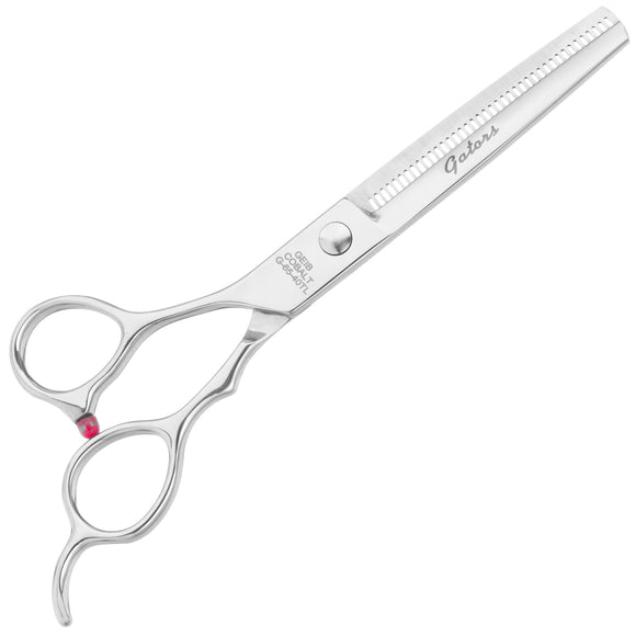 Geib Gator Lefty Thinning Shears 6.5" – Japanese Stainless Steel, 40 Teeth, Ergonomic Design