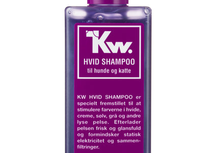 KW White Shampoo – Concentrated Brightening Formula for Light and Silver Coats, 200ml