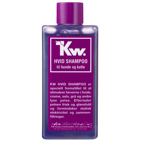 KW White Shampoo – Concentrated Brightening Formula for Light and Silver Coats, 200ml