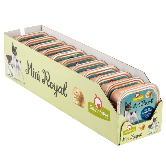 GranataPet Mini Royal Veal & Coney Wet Food – Grain-Free Veal and Rabbit Recipe, 11x150g