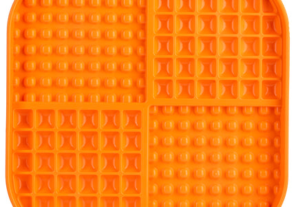 LickiMat Slomo XL Black Licking Mat – Hard Textured Design, Engaging Slow Feeder for Medium and Large Breeds