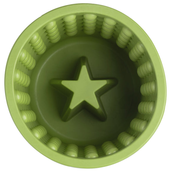 LickiMat Yoggie Pot Licking Cup – Orange Textured Enrichment Toy with Studs, Durable Design