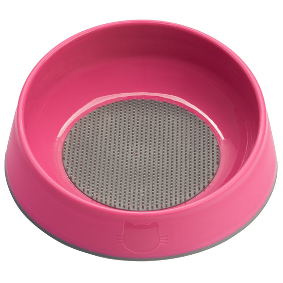 Oh Bowl Cat 250ml – Blue Oral Hygiene Cat Bowl with Textured Cleaning Surface