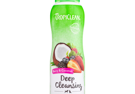 Tropiclean Deep Cleansing Berry & Coconut Shampoo – Moisturizing Formula, 355ml Bottle