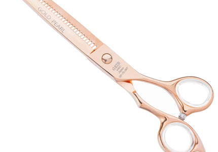 Geib Gold Pearl Blender 7.0" – Single-Sided Thinning Shear, 36 Teeth, Elegant Gold Finish
