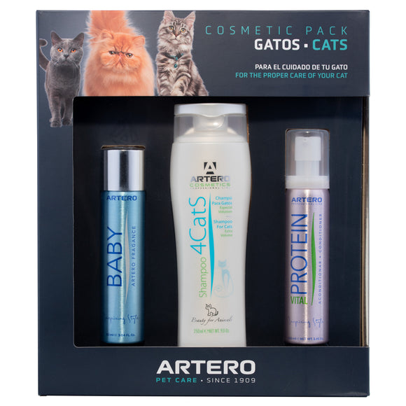 Artero Cat Cosmetic Pack – Complete Grooming Set with Gentle Formulas and Nourishing Care