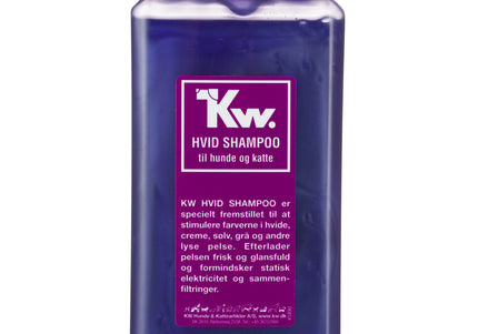 KW White Shampoo – Concentrated Brightening Formula for Light and Silver Coats, 500ml