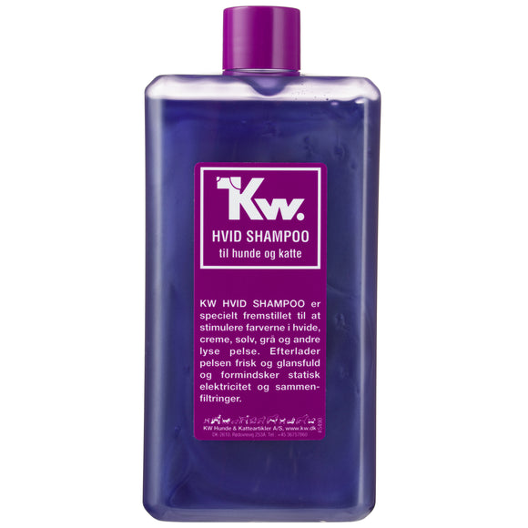 KW White Shampoo – Concentrated Brightening Formula for Light and Silver Coats, 500ml