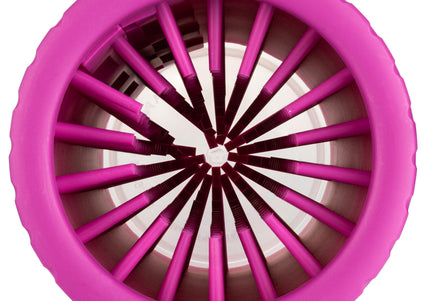 Dexas Mudbuster Paw Cleaner Large – Silicone Cleaning Cup, Size L, Fuchsia, Gentle and Effective