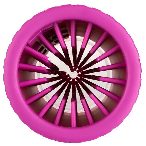 Dexas Mudbuster Paw Cleaner Large – Silicone Cleaning Cup, Size L, Fuchsia, Gentle and Effective