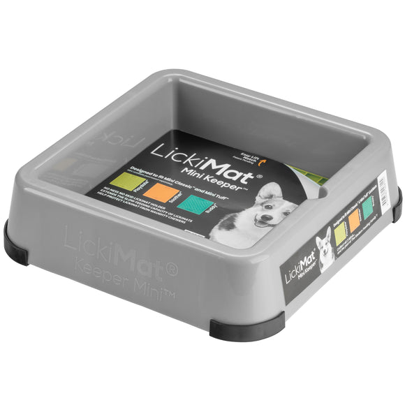 LickiMat Keeper Mini – Secure Non-Slip Tray Compatible with Classic Mini and Tuff Mini Mats