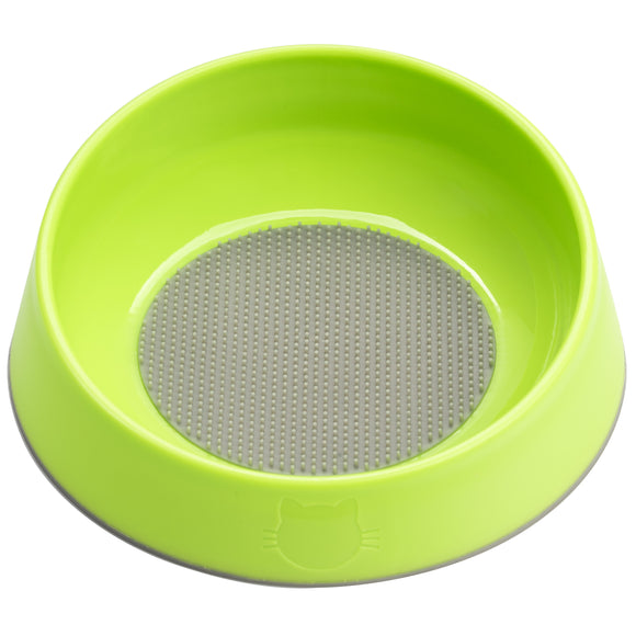 Oh Bowl Cat 250ml – Blue Oral Hygiene Cat Bowl with Textured Cleaning Surface