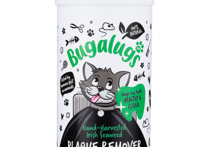 Bugalugs Cat Plaque Remover 70g – Algae-Based Dental Powder, Supports Healthy Teeth and Gums