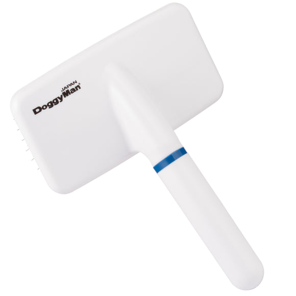 DoggyMan Medium Slicker Brush – Gentle Detangling Tool with Ergonomic Handle for All Coat Types