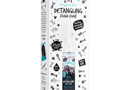 Bugalugs 2in1 Detangling Foam – Fragrance-Free, 150ml, Easy Comb-Out Formula