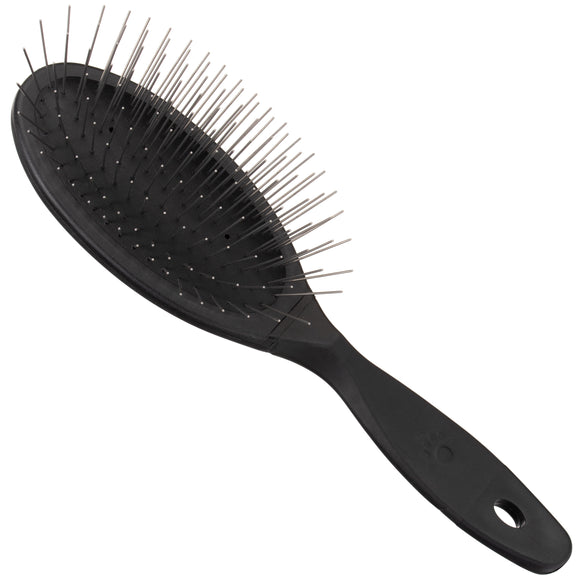 Groom Professional Luxury Pin Brush – Oval Design with 3cm Metal Pins, Gentle Detangling