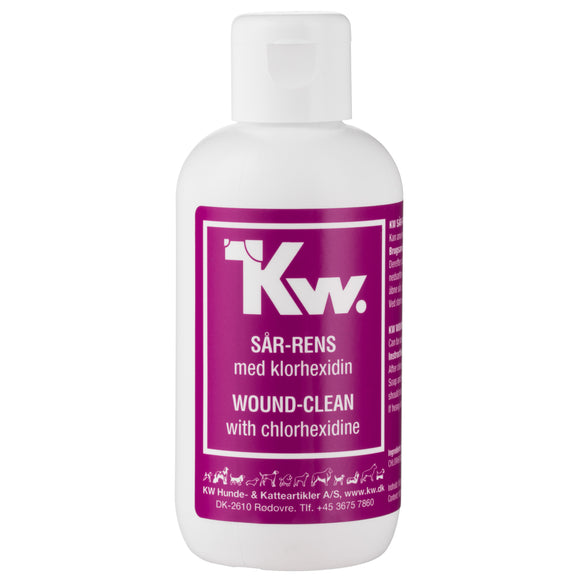KW Wound Clean 100ml – Liquid Cleanser with Chlorhexidine, Fast-Acting Disinfection Formula