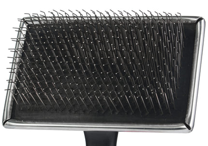 Blovi Hard Russian Terrier Slicker Brush – Long Pin Grooming Tool with Sturdy Russian Currycomb Design