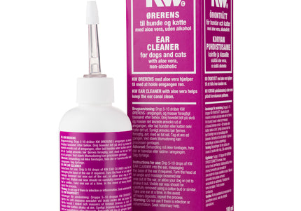 KW Ear Cleaner 100ml – Alcohol-Free Liquid with Aloe and Chlorhexidine, Gentle Cleansing Formula
