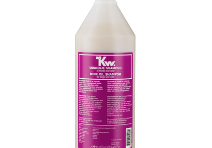 KW Mink Oil Shampoo Concentrate 1L – Nourishing Formula with Mink Oil, Dilutes 1:3