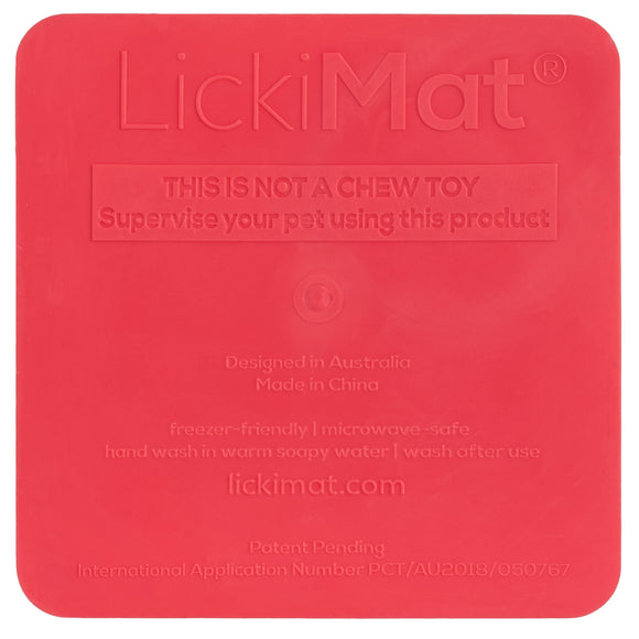 LickiMat Kitty Small Slow Feeder Mat with Built-in Bowl, Purple – Promotes Healthy Eating