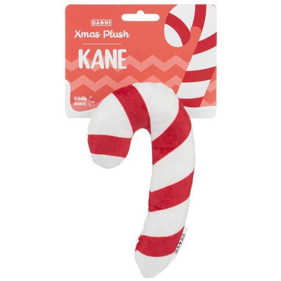 Dashi Xmas Plush Kane 17cm – Festive Plush Candy Cane Toy with Rustling Sound