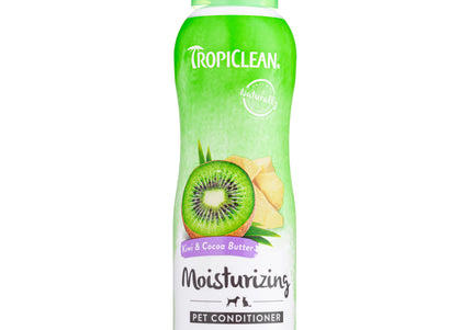 Tropiclean Kiwi & Coconut Butter Conditioner 355ml – Moisturizing and Detangling Formula with Cocoa Butter