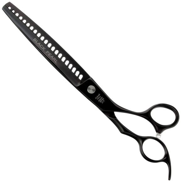 Geib Black Pearl Chunker 7.5" Thinning Shears – Cobalt Steel, 21 Teeth, Precision Cutting