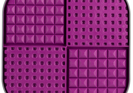 LickiMat Slomo XL Black Licking Mat – Hard Textured Design, Engaging Slow Feeder for Medium and Large Breeds