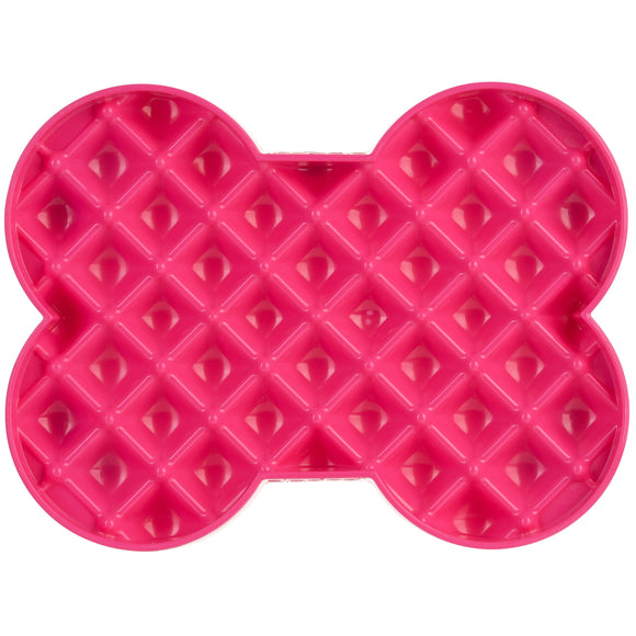 LickiMat Slodog Small Slow Eating Bowl – Black Non-Slip Licking Tray, Promotes Healthy Feeding