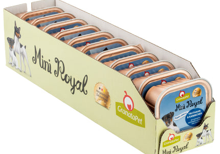 GranataPet Mini Royal Junior Turkey & Rabbit Wet Food – Grain-Free, 11x150g Pack