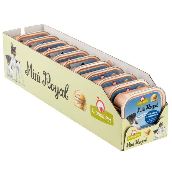 GranataPet Mini Royal Junior Turkey & Rabbit Wet Food – Grain-Free, 150g, Small Breed Formula