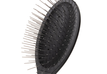 Groom Professional Luxury Pin Brush – Oval Design with 3cm Metal Pins, Gentle Detangling