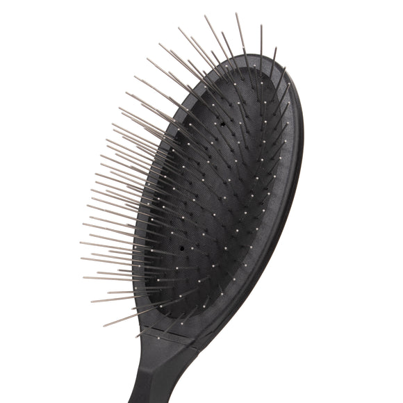 Groom Professional Luxury Pin Brush – Oval Design with 3cm Metal Pins, Gentle Detangling