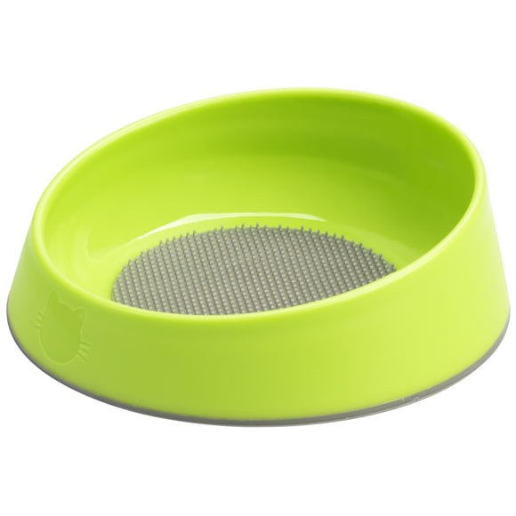 Oh Bowl Cat 250ml – Blue Oral Hygiene Cat Bowl with Textured Cleaning Surface