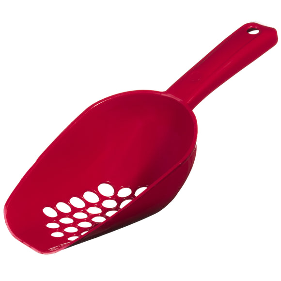 Record Drilly Litter Scoop – Ergonomic Red Sifter with Durable Handle Design