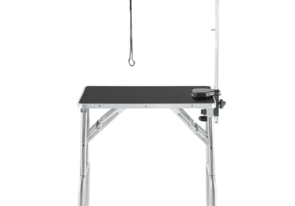 Blovi Small Trimming Table 70x48cm – Black, Stable Surface with Extension Arm