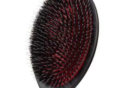 Jean Peau Professional Nylon Brush – Large High-Quality Natural Bristle and Nylon Grooming Tool