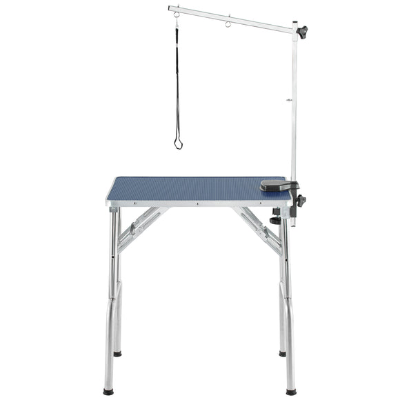 Blovi Small Trimming Table 70x48cm – Black, Stable Surface with Extension Arm