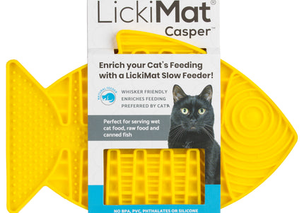 LickiMat Classic Casper Licking Mat – Soft Textured Purple Surface, Calming Enrichment Toy