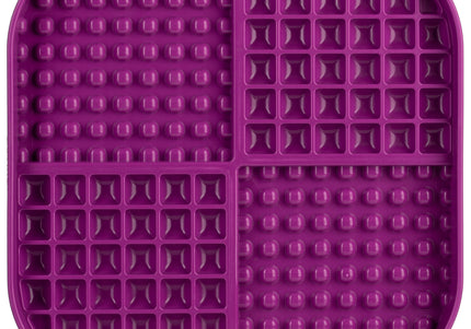 LickiMat Slomo XL Black Licking Mat – Hard Textured Design, Engaging Slow Feeder for Medium and Large Breeds