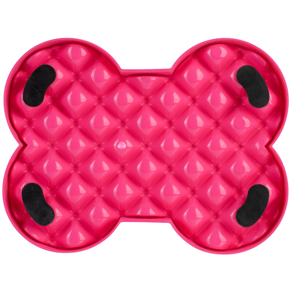LickiMat Slodog Small Slow Eating Bowl – Black Non-Slip Licking Tray, Promotes Healthy Feeding
