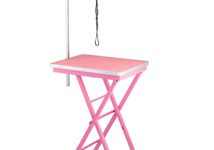 Blovi Display Table – Lightweight Handy Grooming Table with 60x45cm Purple Top