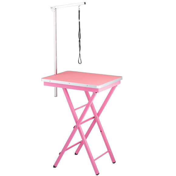 Blovi Display Table – Lightweight Handy Grooming Table with 60x45cm Purple Top