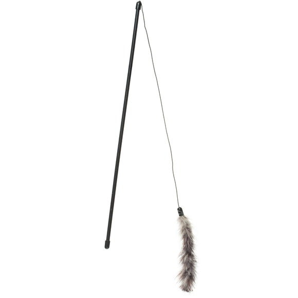 Flamingo Boaz Cat Dangler – White Feather Boa Teaser Toy, Lightweight and Engaging